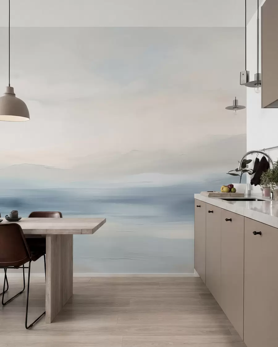 wall murals Minimalist sea landscape w02409