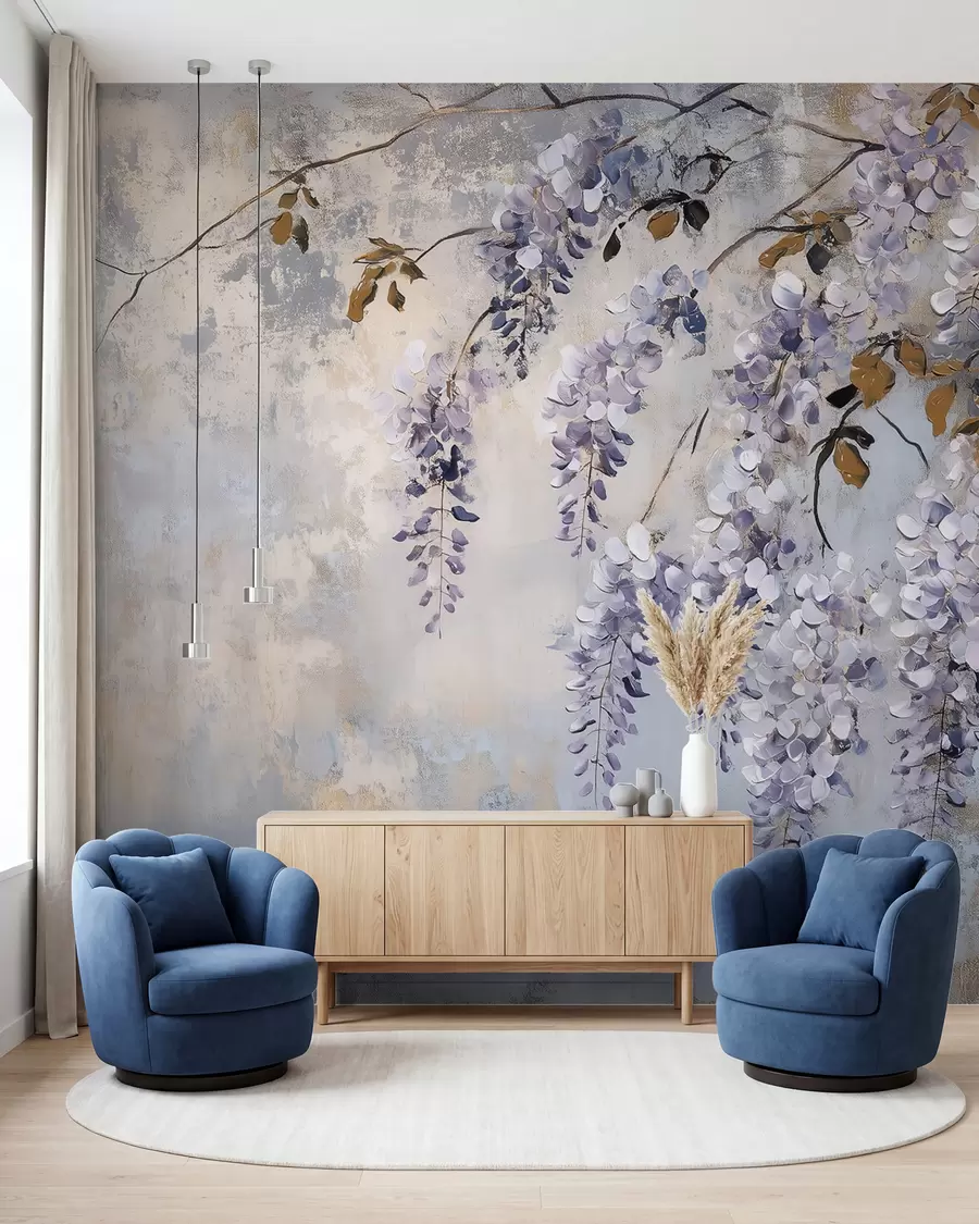 wall murals Trailing Wisteria w02451