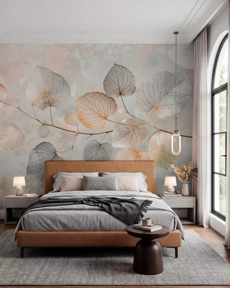 wall murals Leaf Filigree w08469