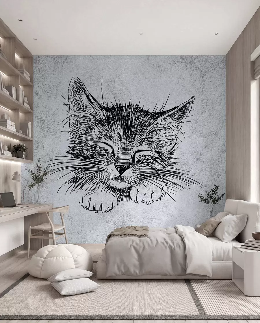 wall murals Cat, felidae e carnivore u43536