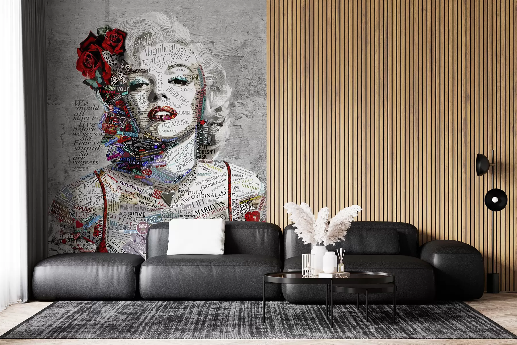 wall murals Abstract portrait of Marilyn Monroe u45698