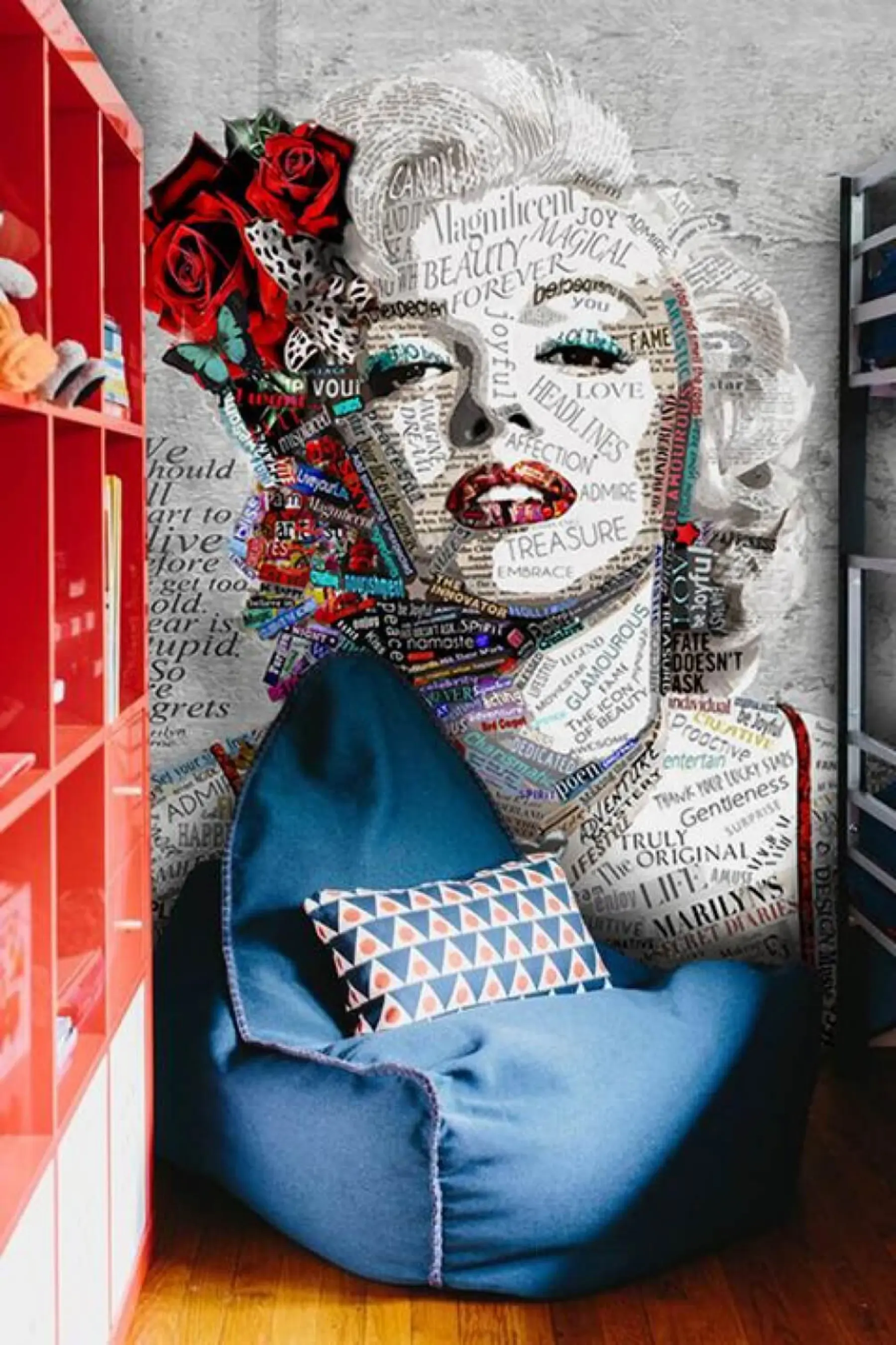wall murals Abstract portrait of Marilyn Monroe u45698