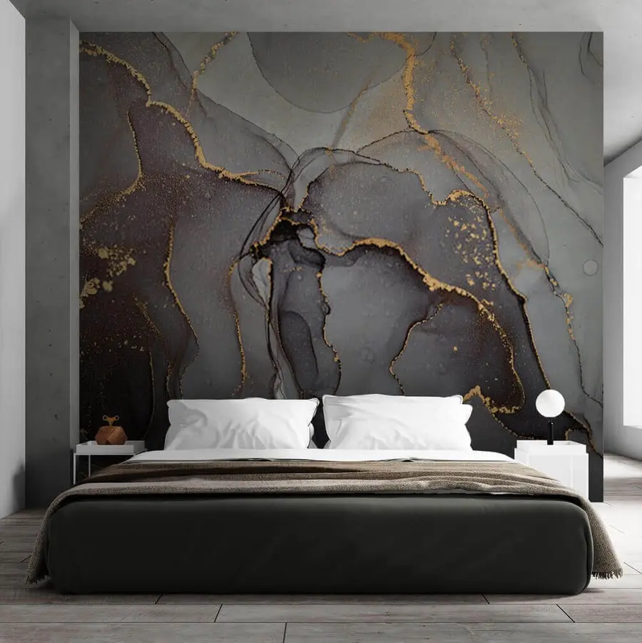 wall murals Graphite marble u49895