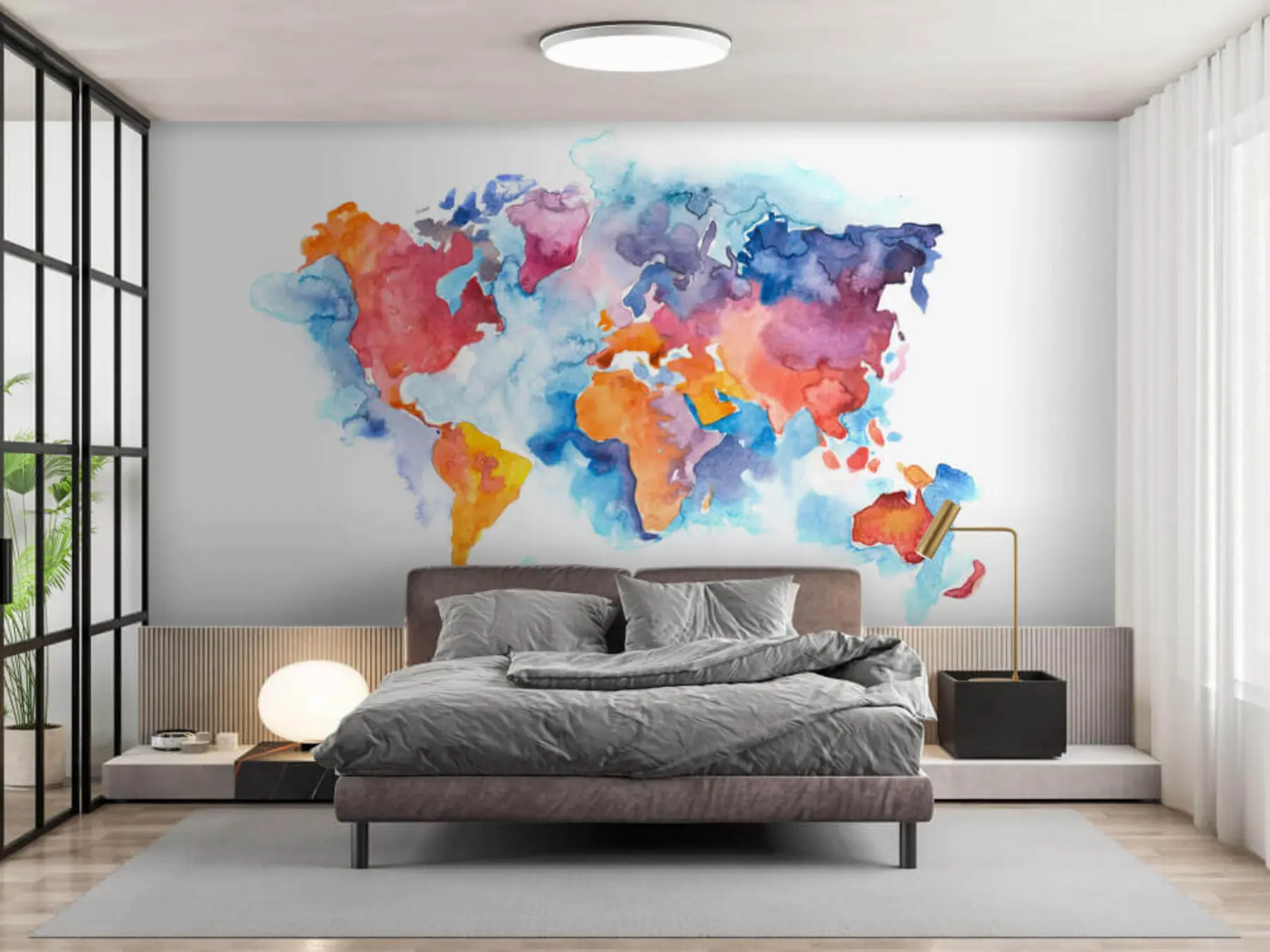 wall murals Paint, world e font u51100