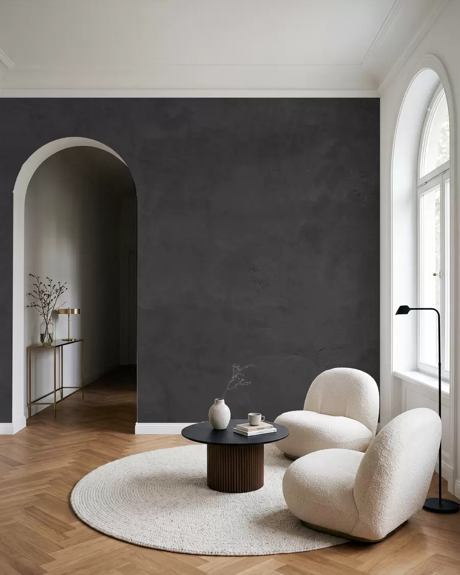 wall murals Charcoal Concrete w02553