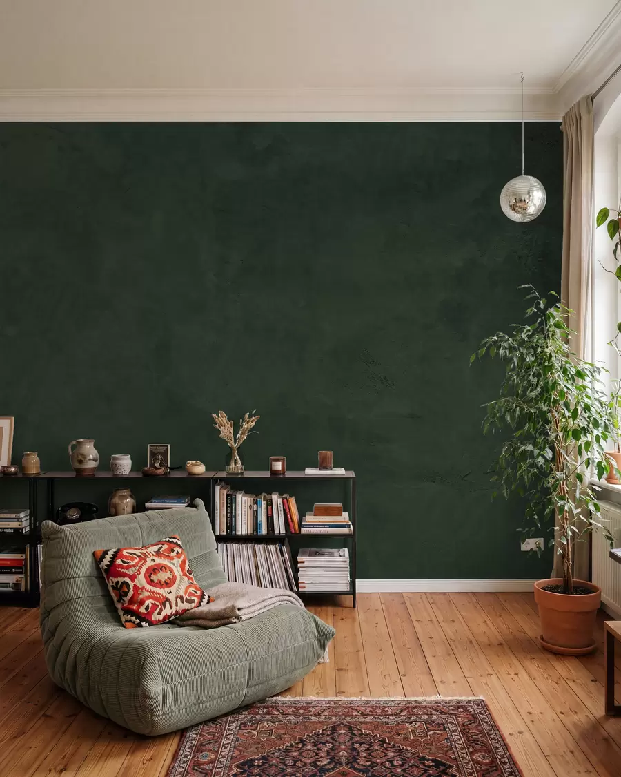 wall murals Forest Green Concrete w02553v1