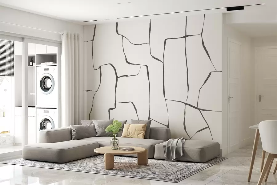 wall murals Abstract lines w08574v1