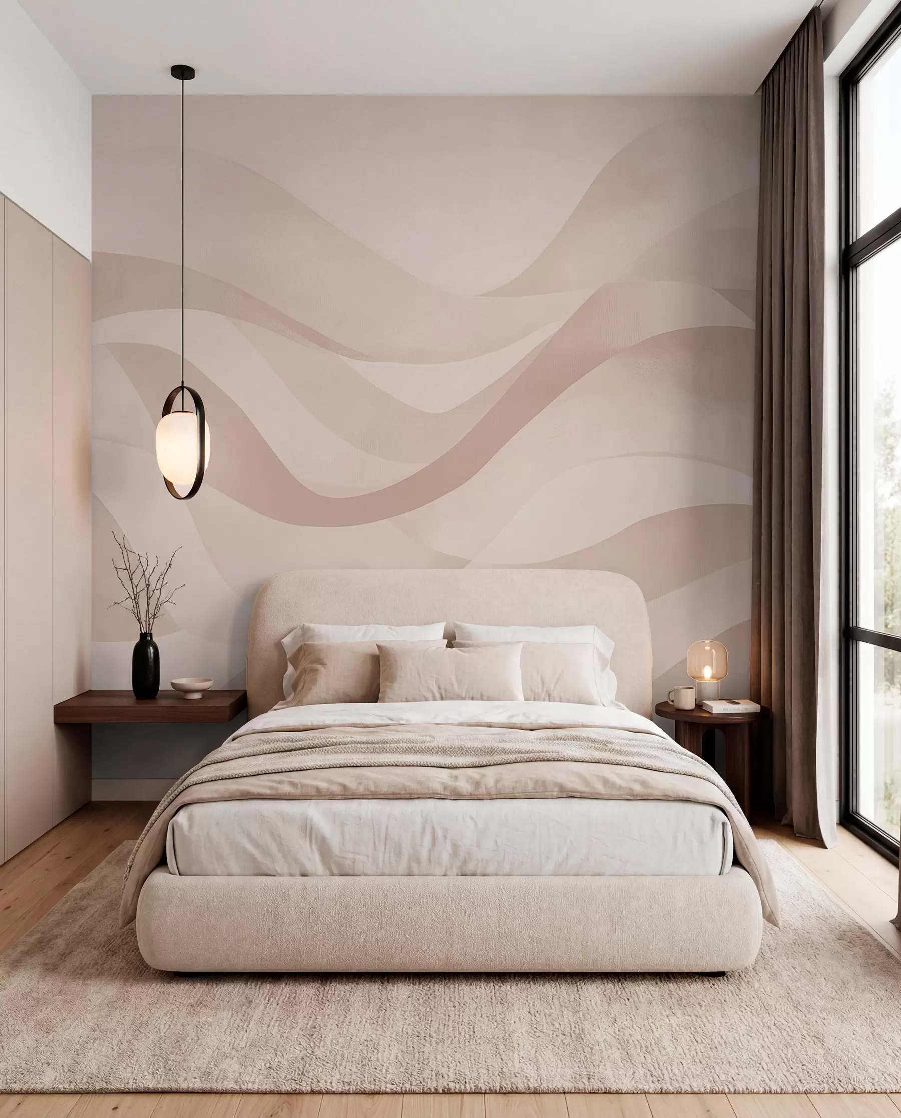 wall murals Sand Waves in Layers w08564