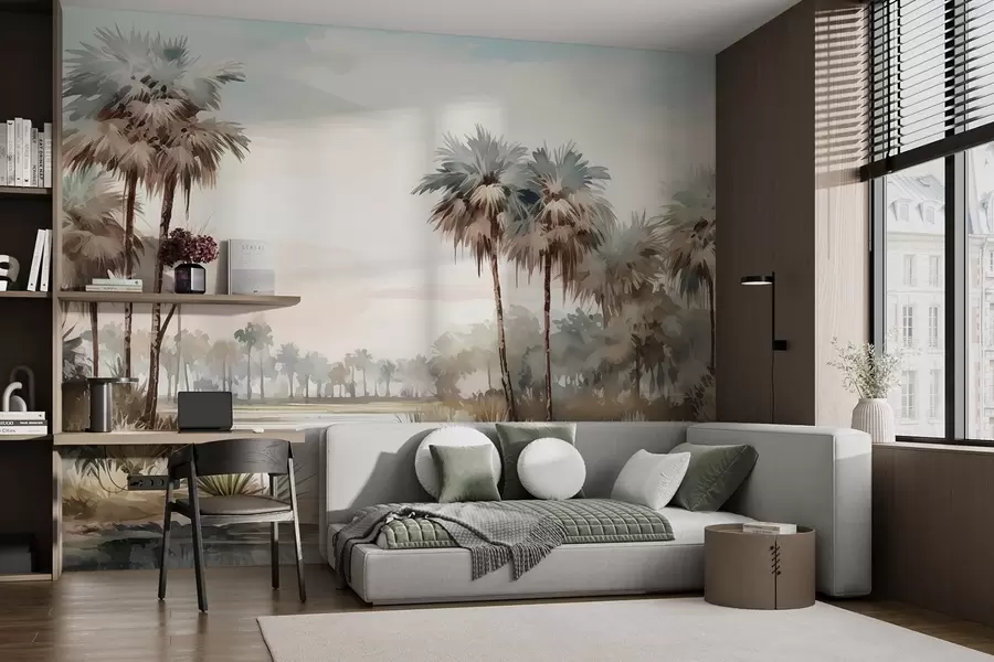 wall murals Tropical landscape w08597