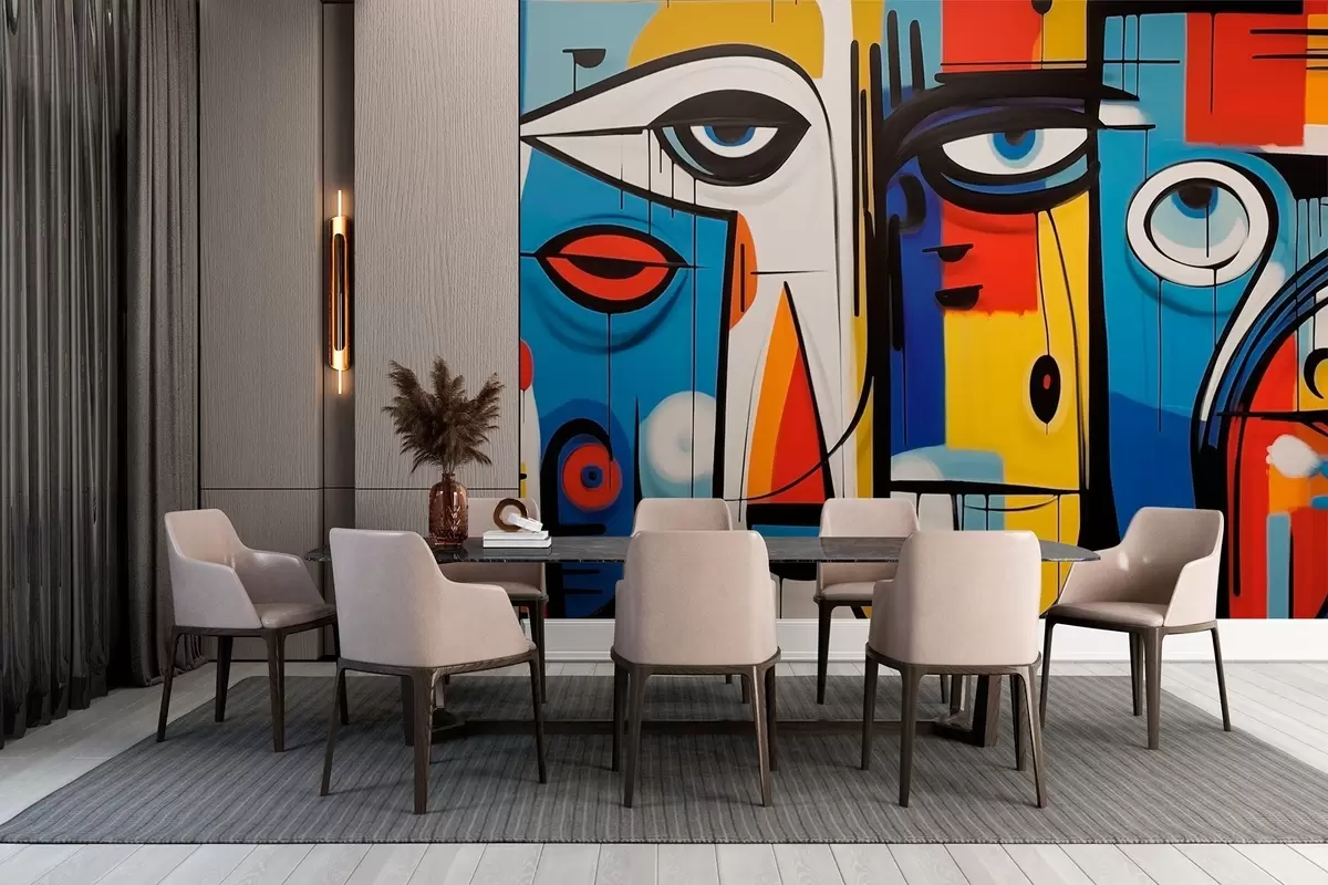 wall murals Abstract portrait w02698