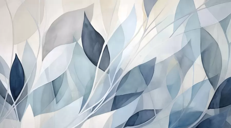 wall murals Abstract leaves w02701