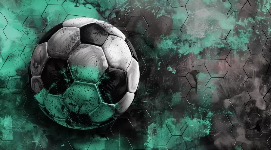 wall murals Soccer ball w08618