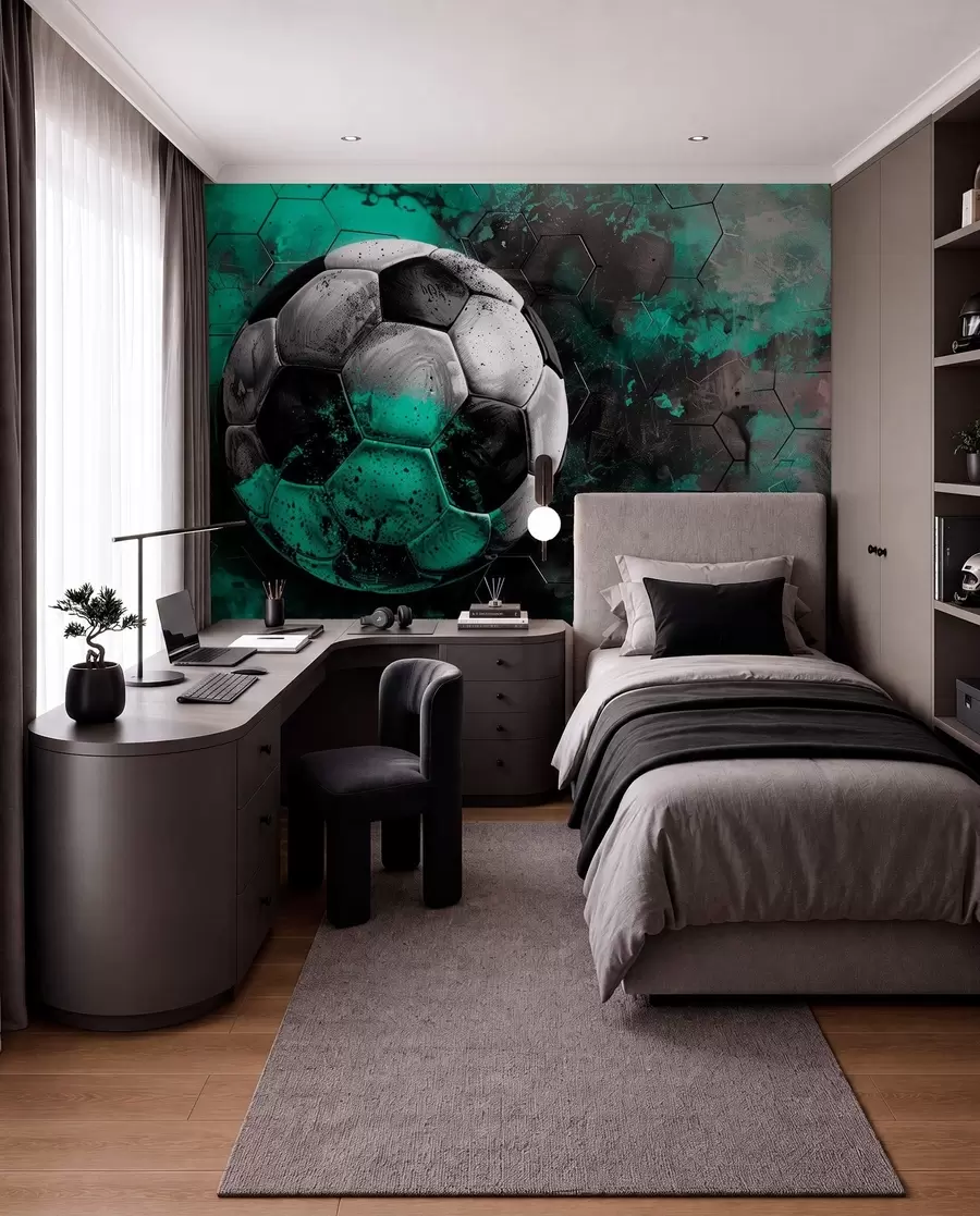 wall murals Soccer ball w08618