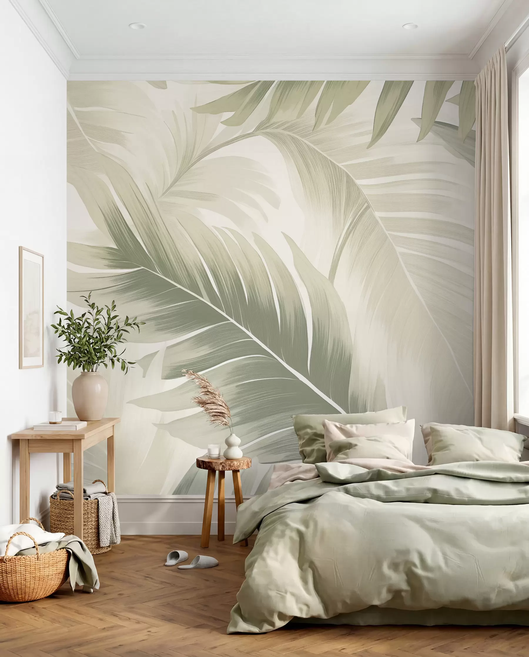 wall murals Sage Tropical Silhouettes w02858