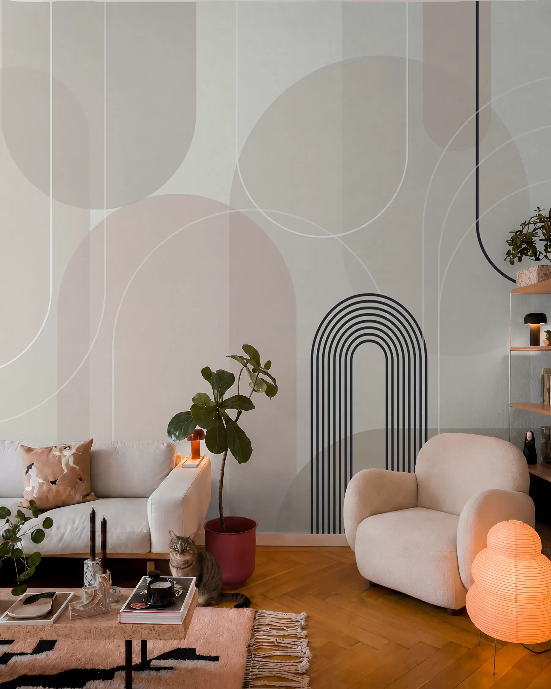 wall murals Arches in Pastel w02826