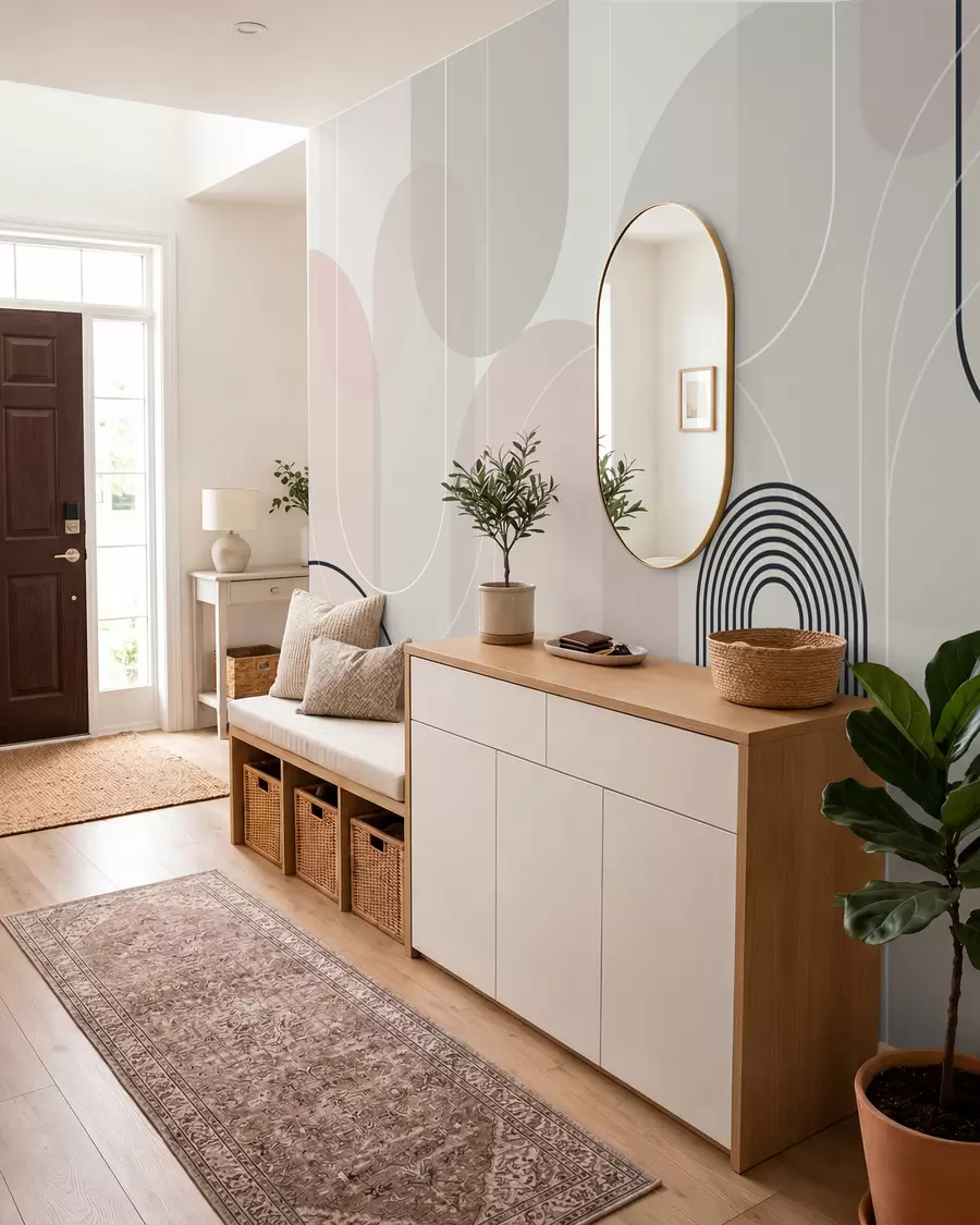 wall murals Stylish minimalist arches w02826