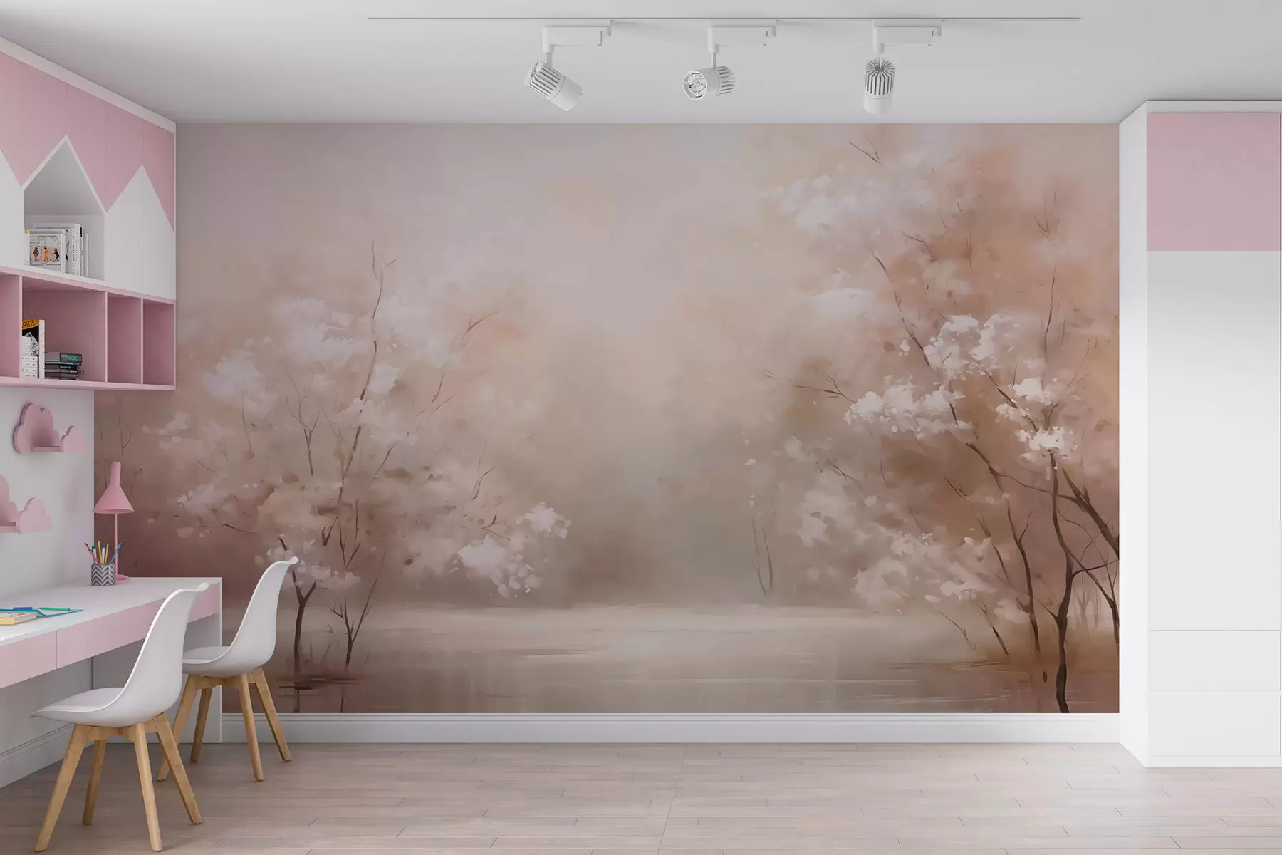 wall murals Grove abstract imitation of painting w02924