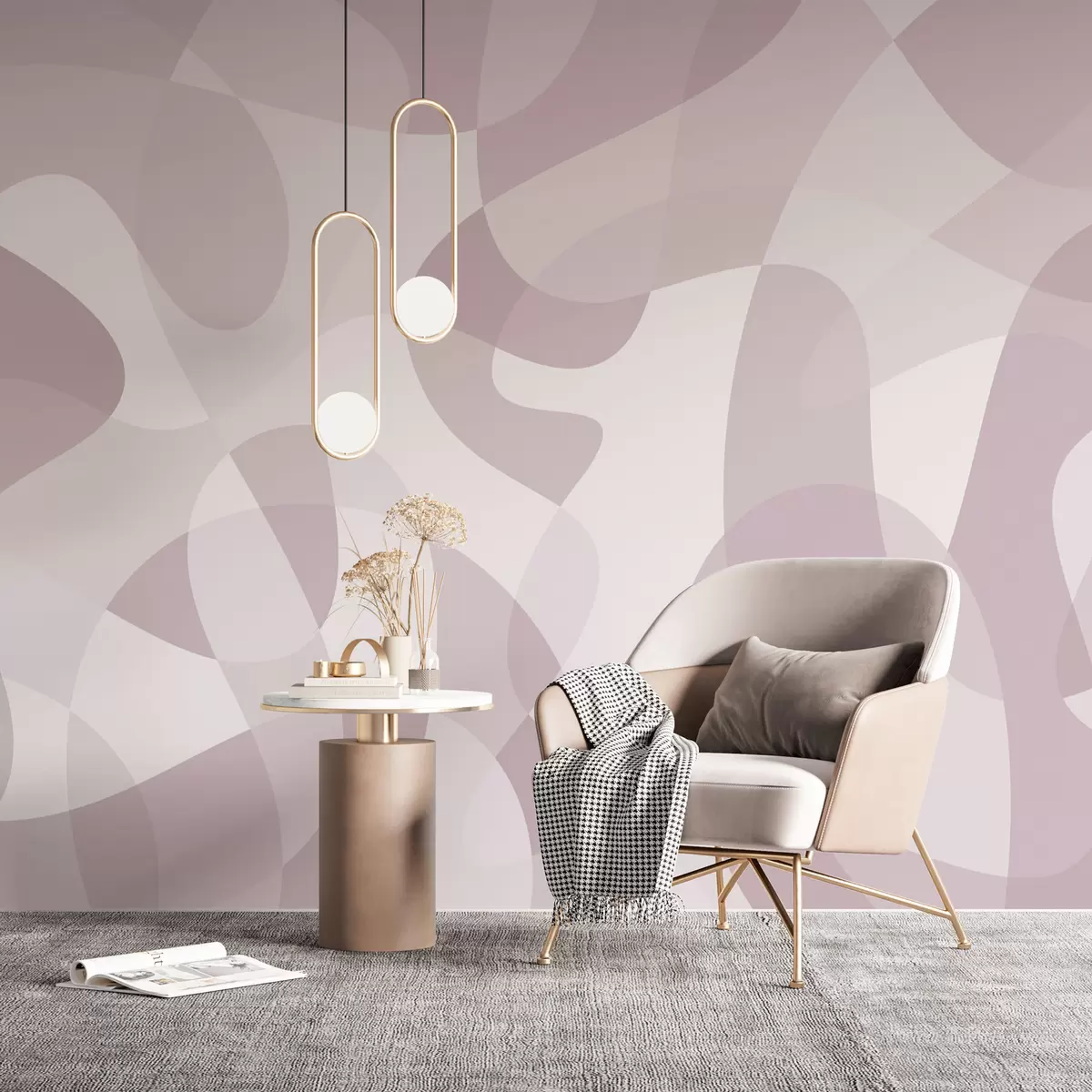 wall murals Abstract geometry trend w02932v4