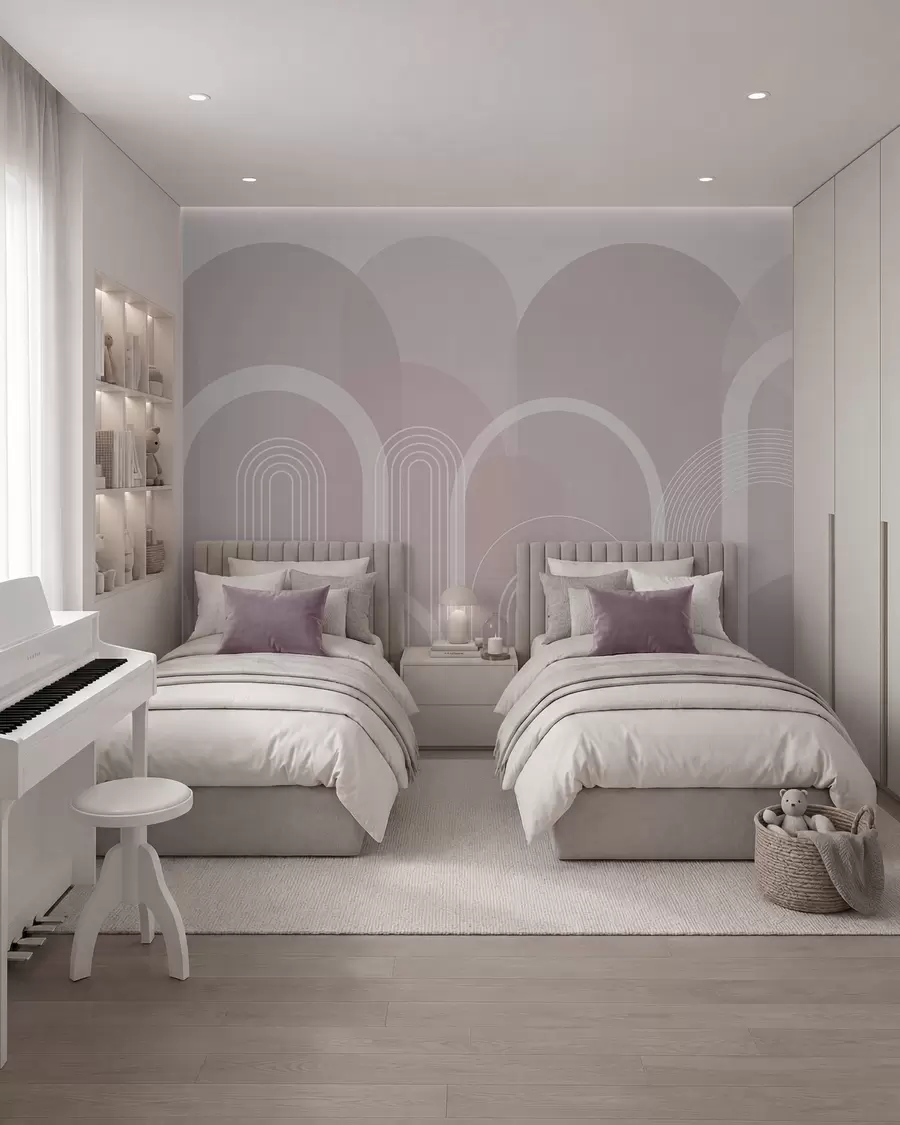 wall murals Geometric arches boho w02935