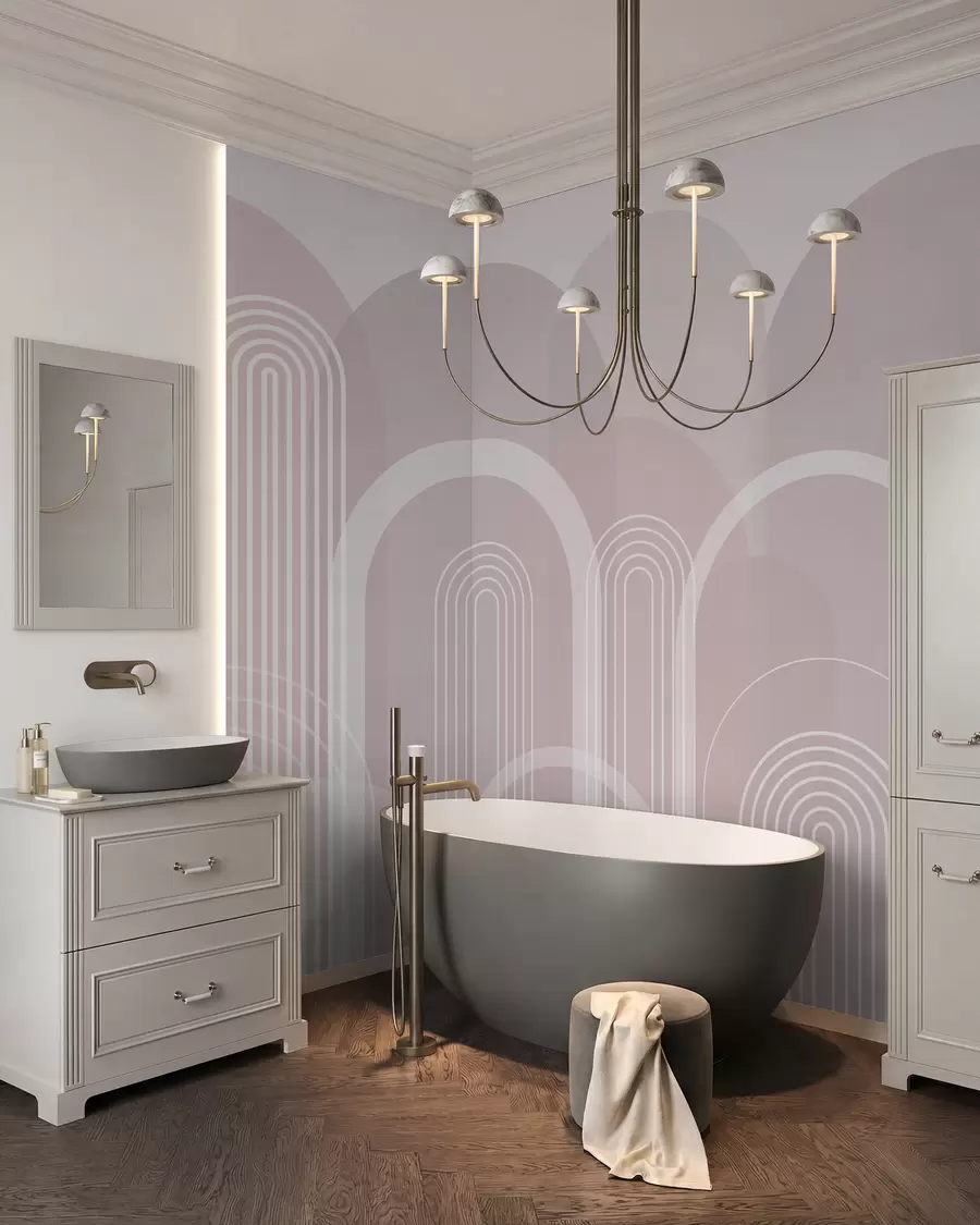 wall murals Geometric arches boho w02935