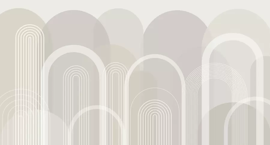 wall murals Geometric arches boho w02935v1