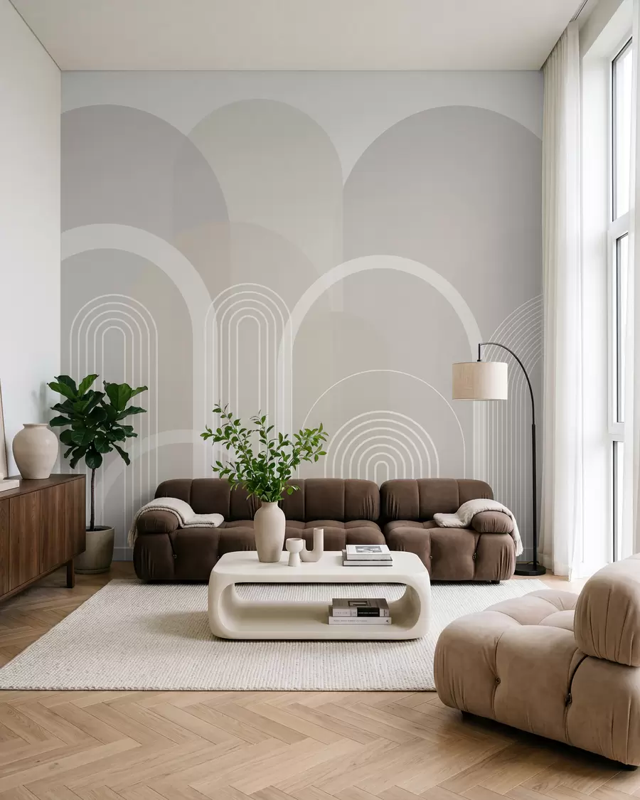 wall murals Geometric arches boho w02935v1