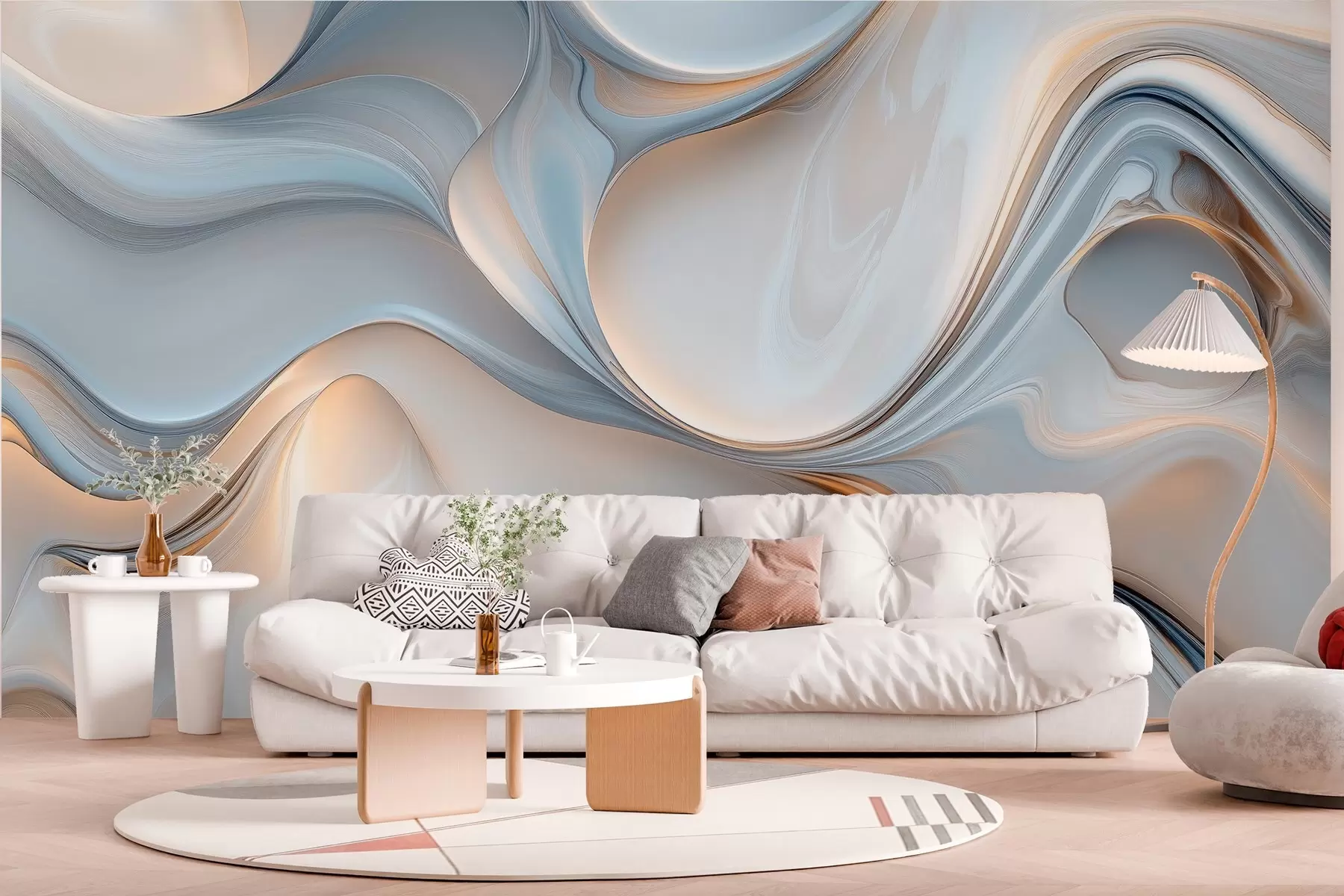 wall murals Wallpaper in the style of liquid texture w02909