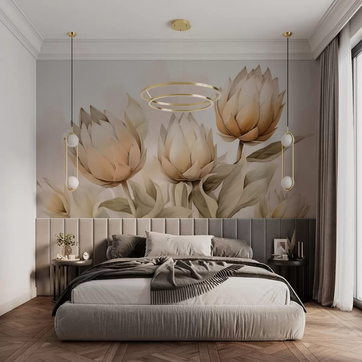 wall murals Artichokes imitation watercolor w02949
