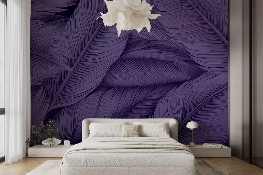 wall murals Large painted feathers w02973v3