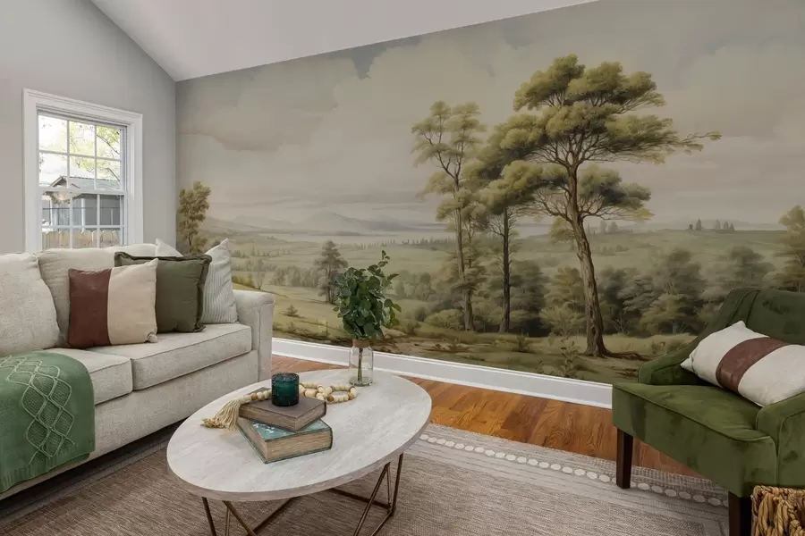 wall murals Modern watercolor landscape w02978