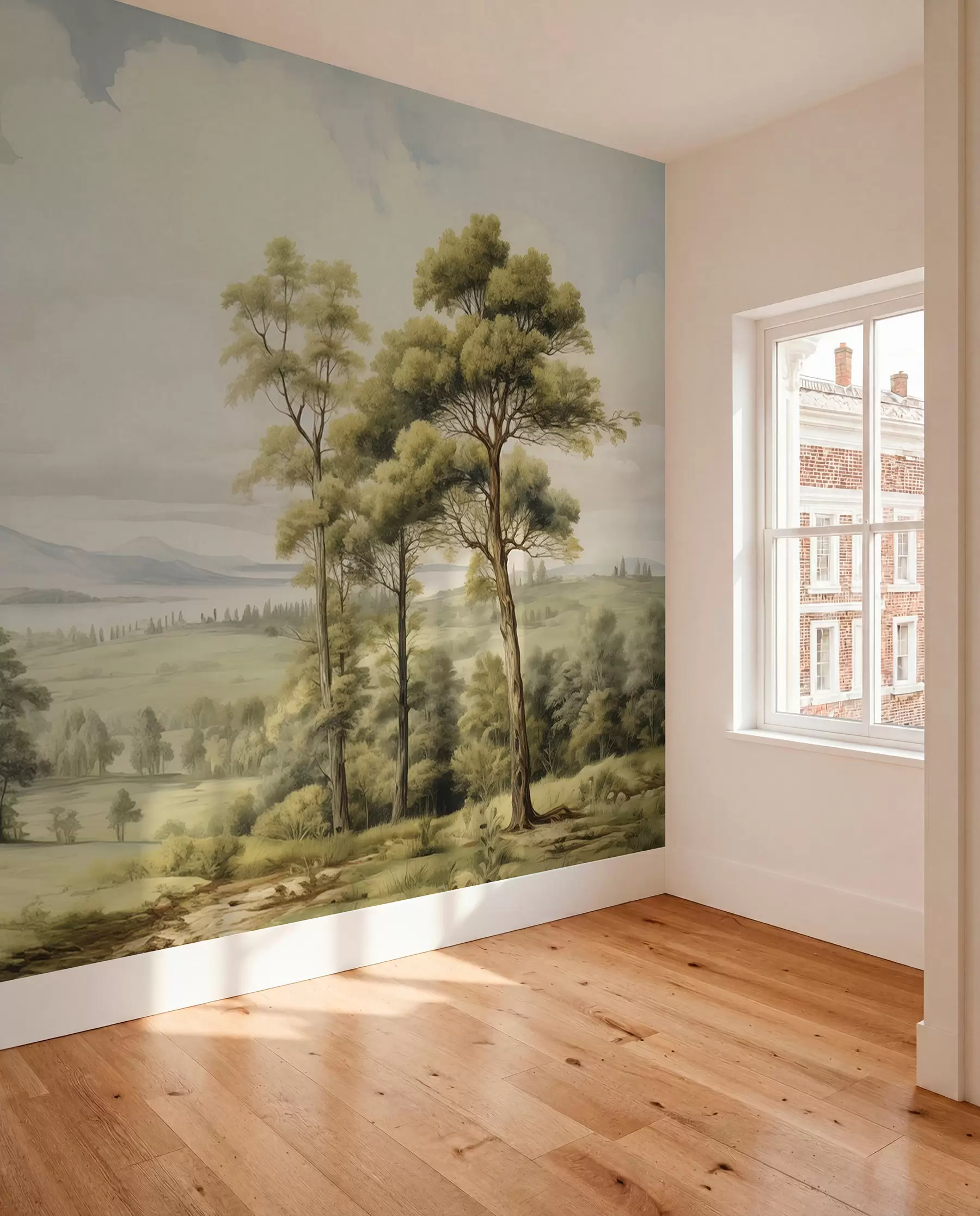 wall murals Pines above the Valley w02978