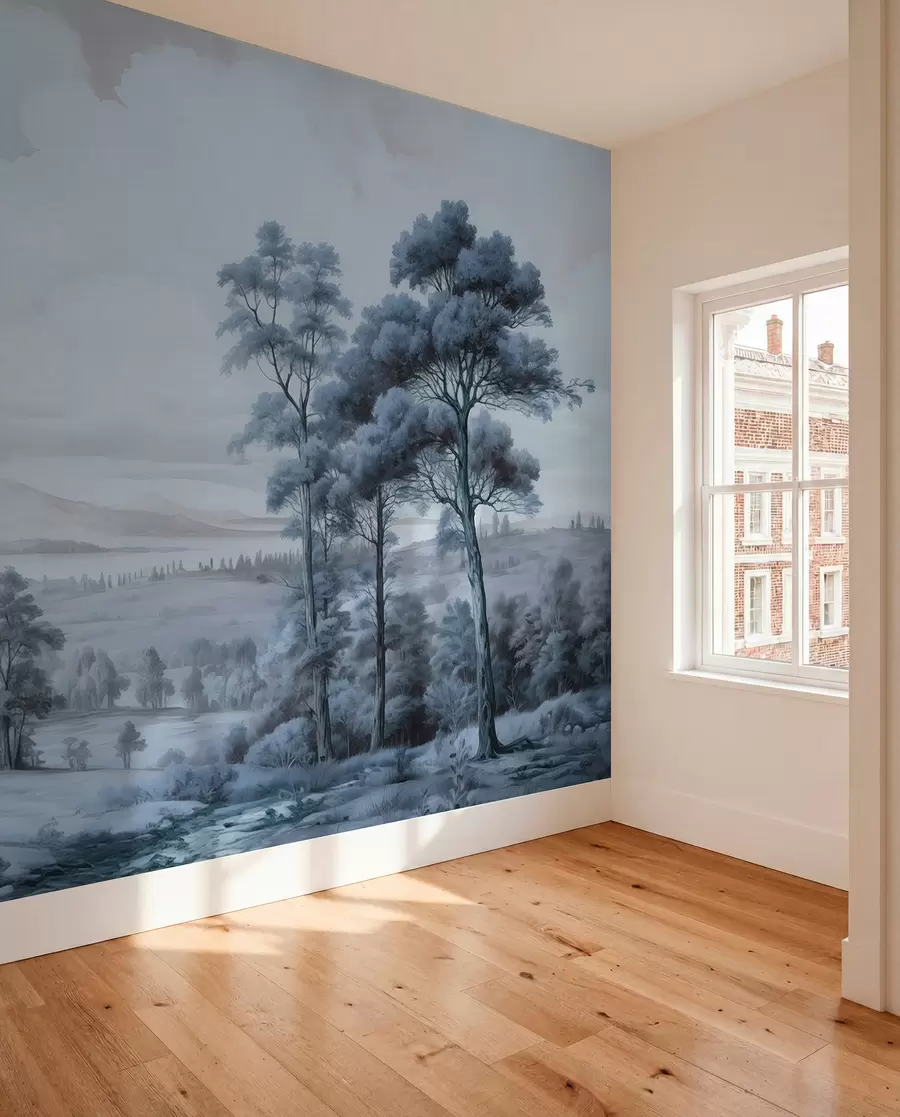 wall murals Modern watercolor landscape w02978v1