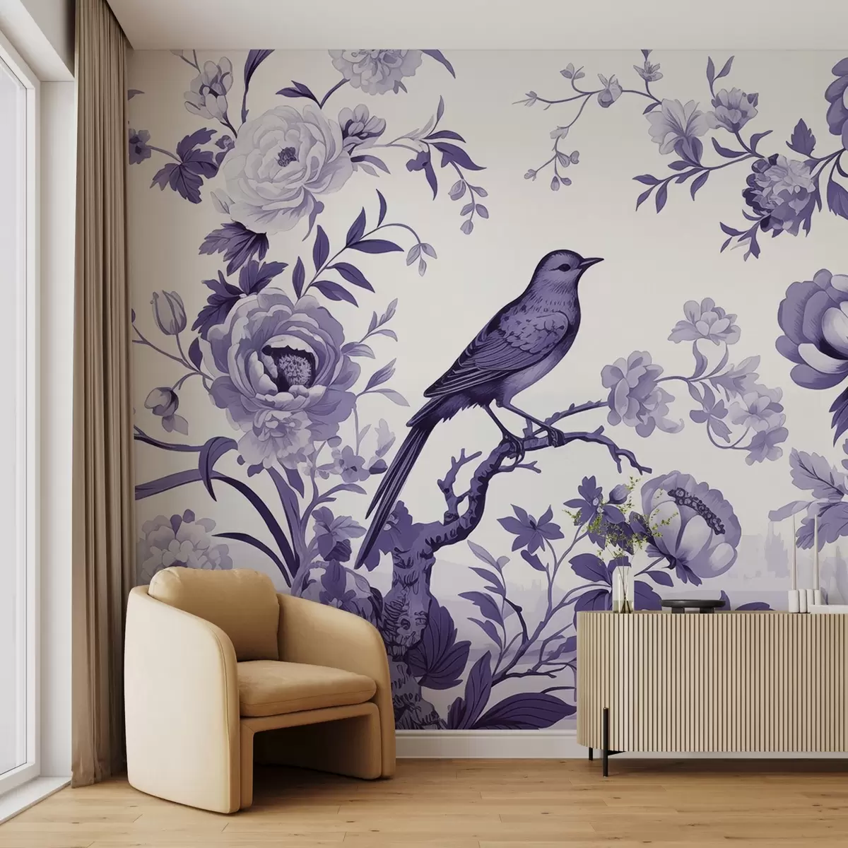wall murals Harmony in the garden w02988v1