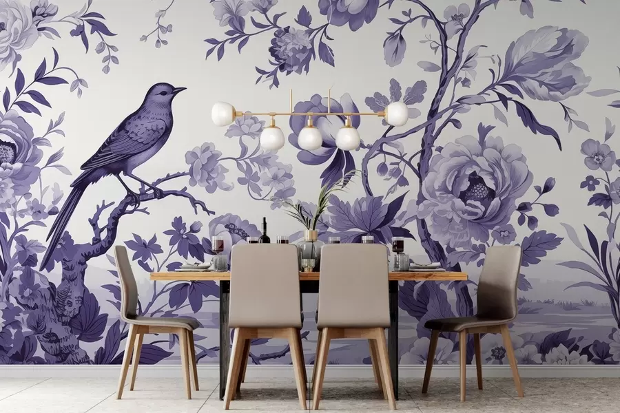 wall murals Harmony in the garden w02988v1