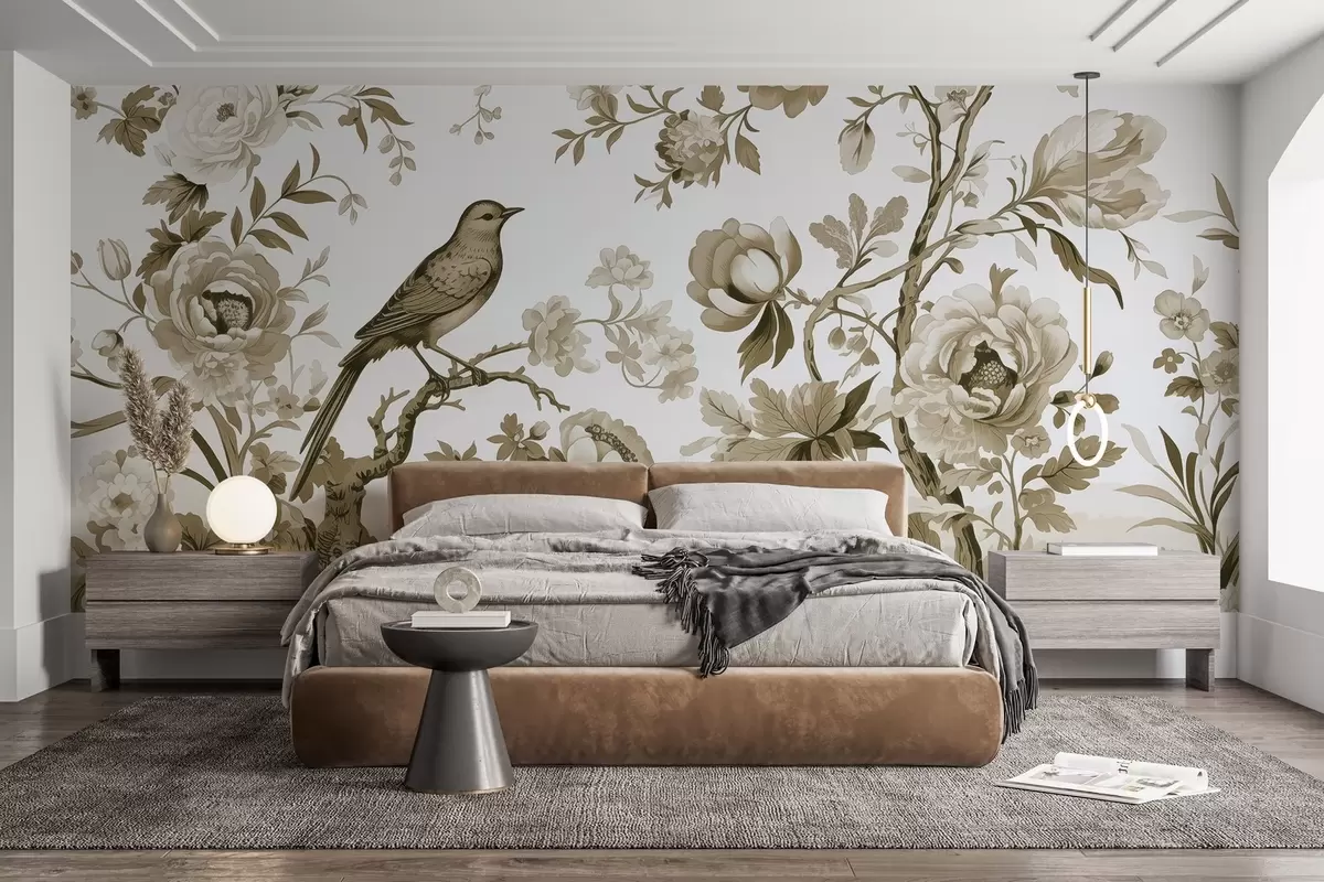 wall murals Harmony in the garden w02988v3