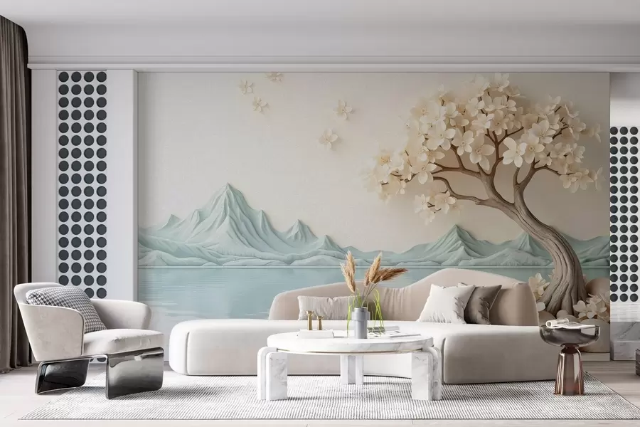 wall murals Painted tree w02991