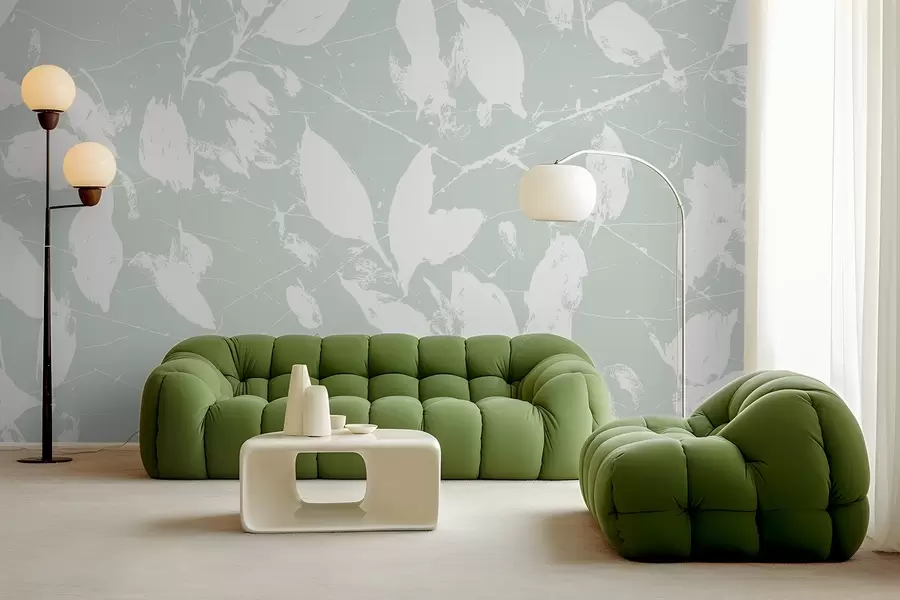 wall murals Minimalist pattern of white spots w02936