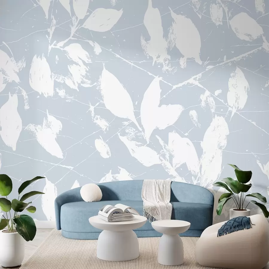 wall murals Minimalist pattern of white spots w02936v1