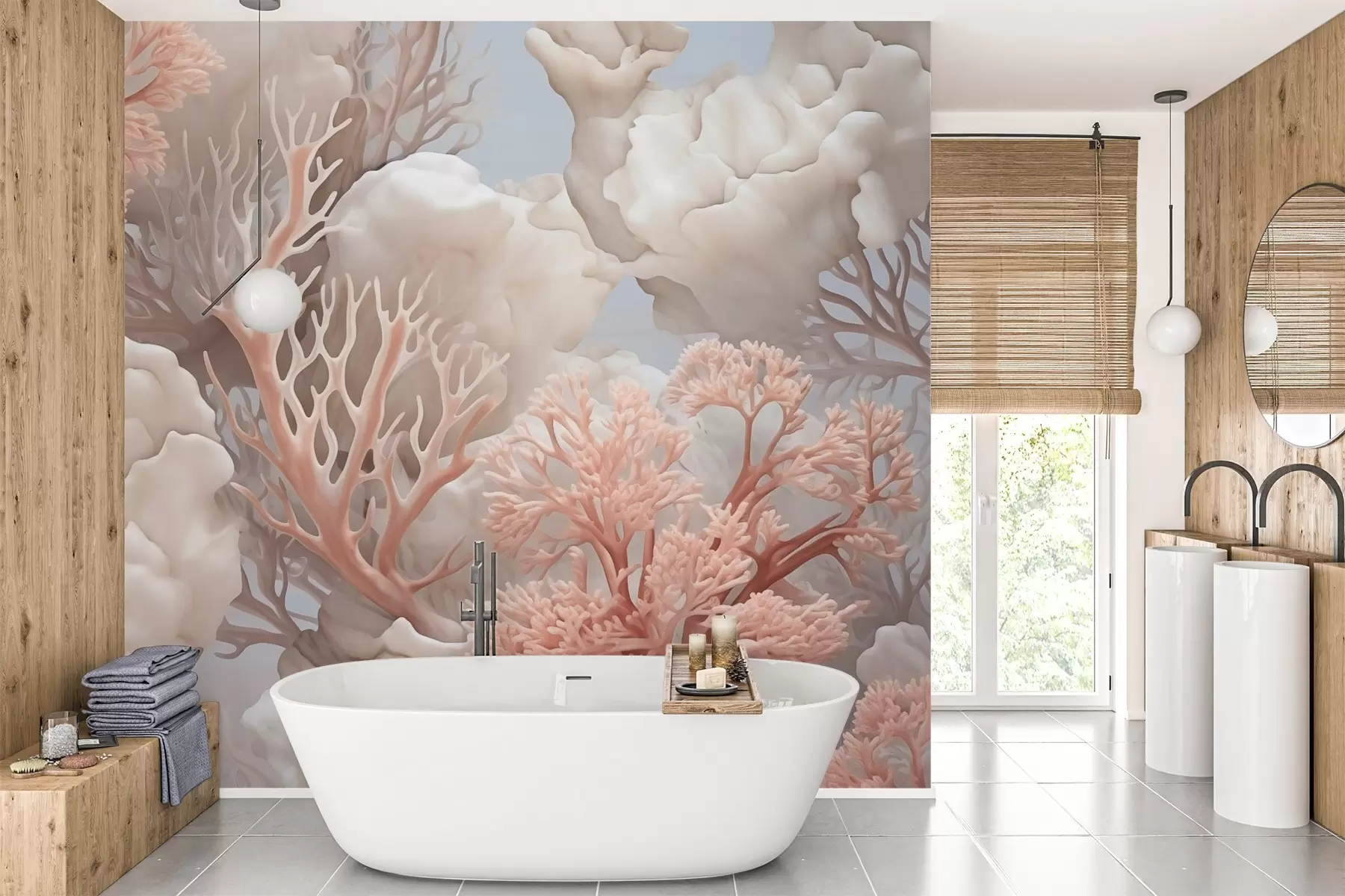 wall murals Algae and corals w03032