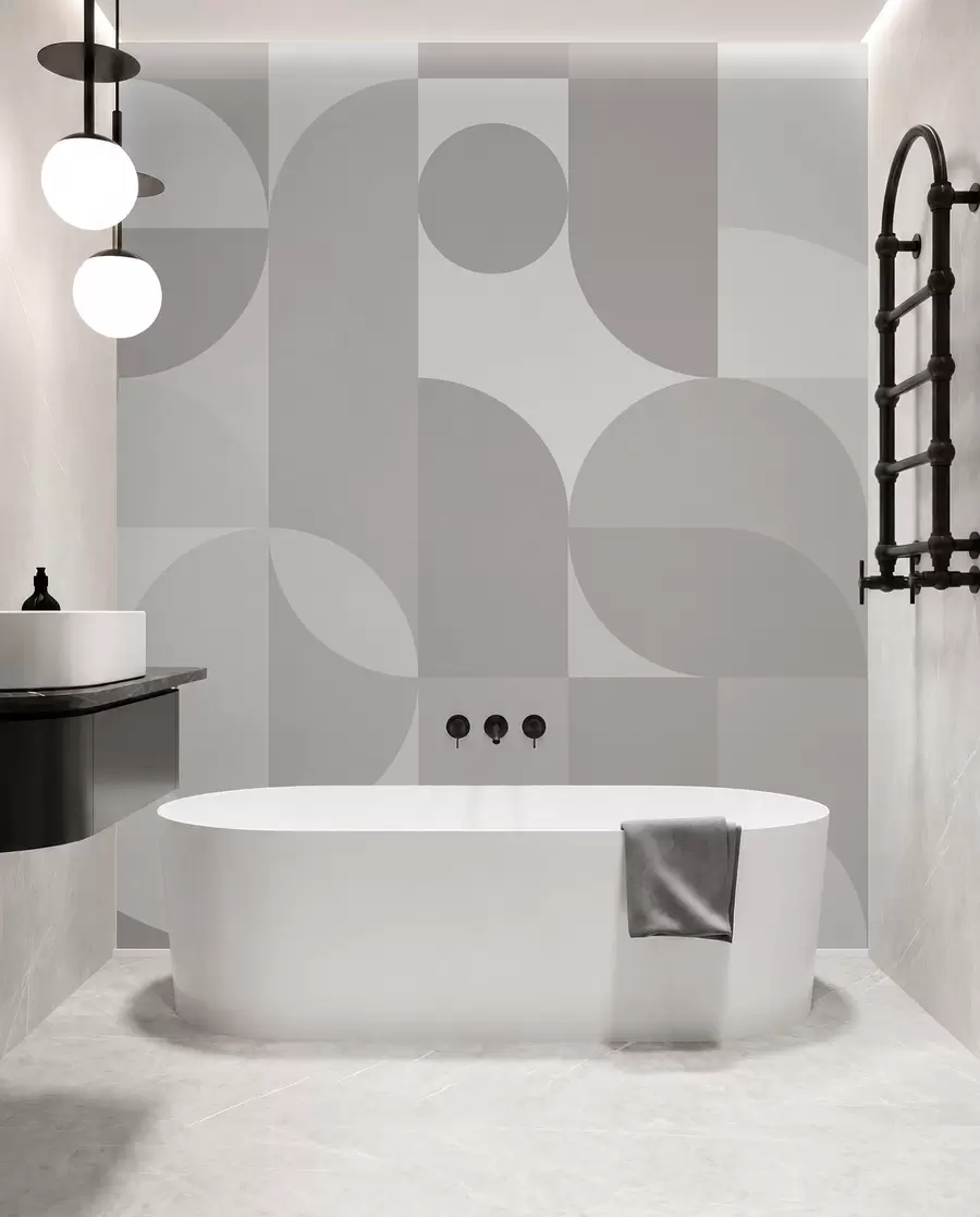 wall murals Stylish geometry trend w03058v1