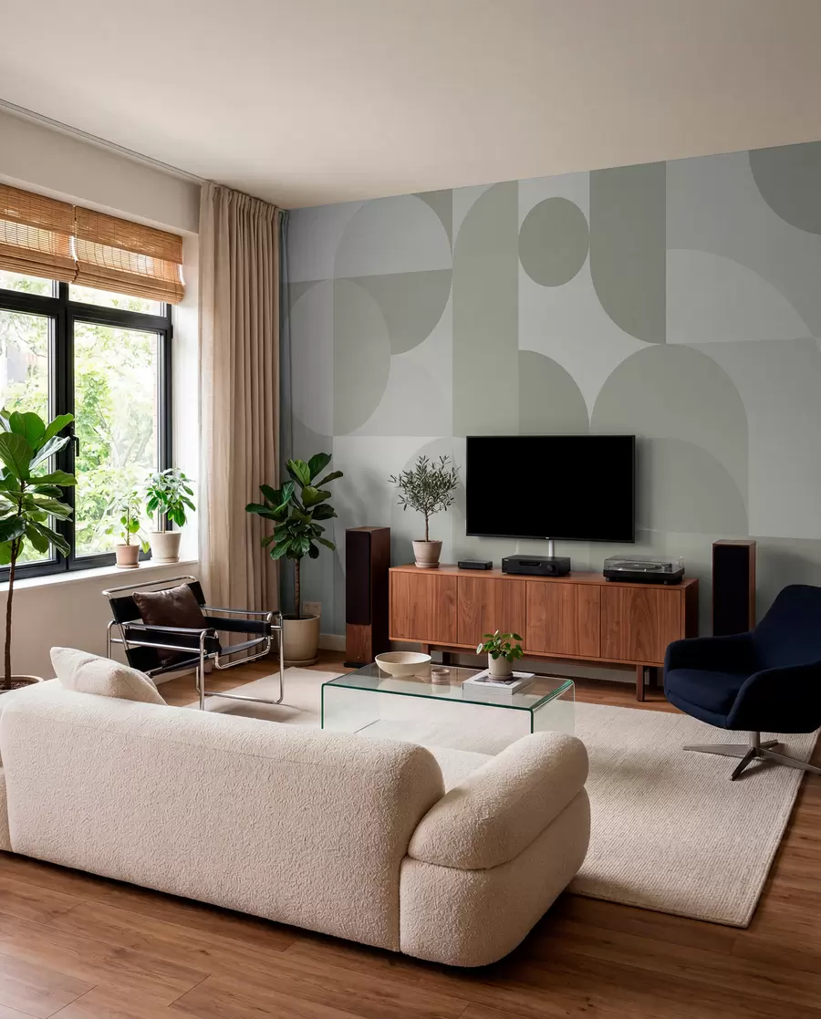 wall murals Stylish geometry trend w03058v2