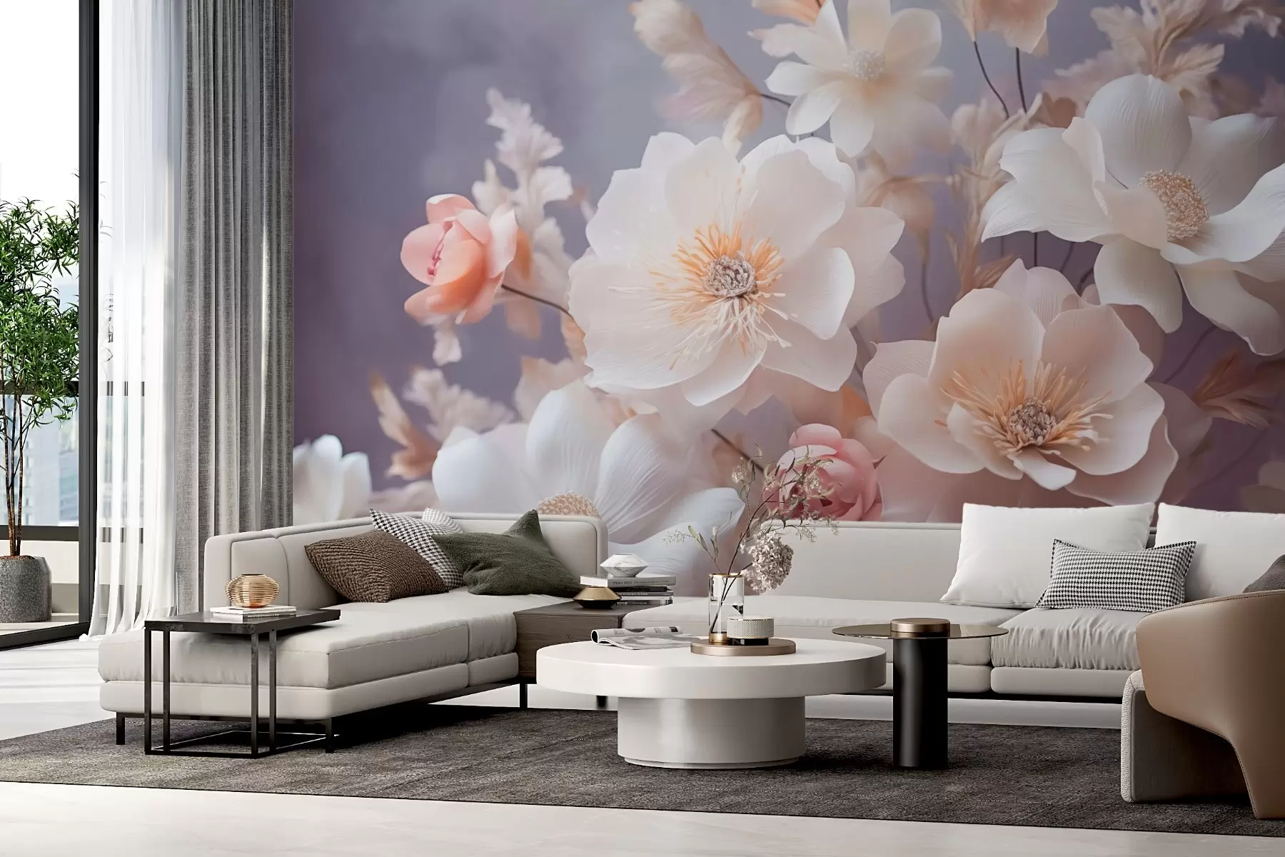 wall murals Flowers in bloom w03069