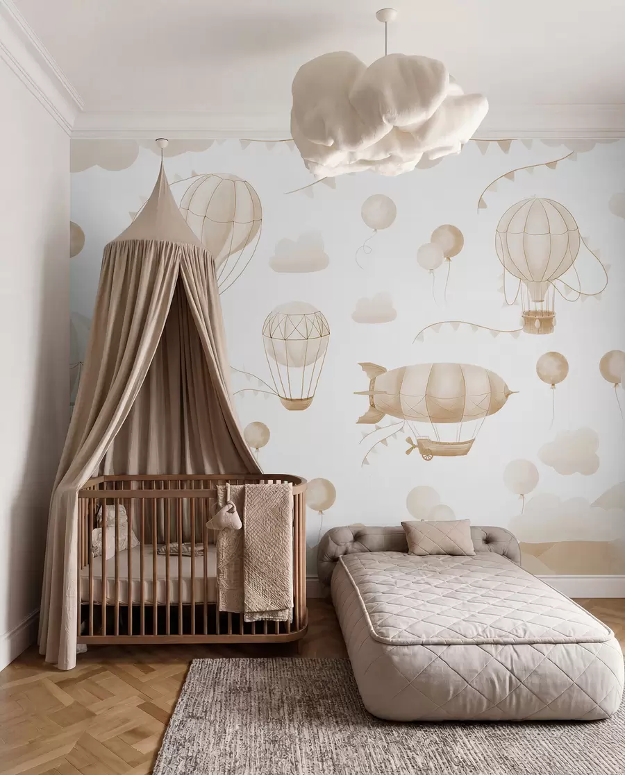 wall murals Airships in Sand w08765v4