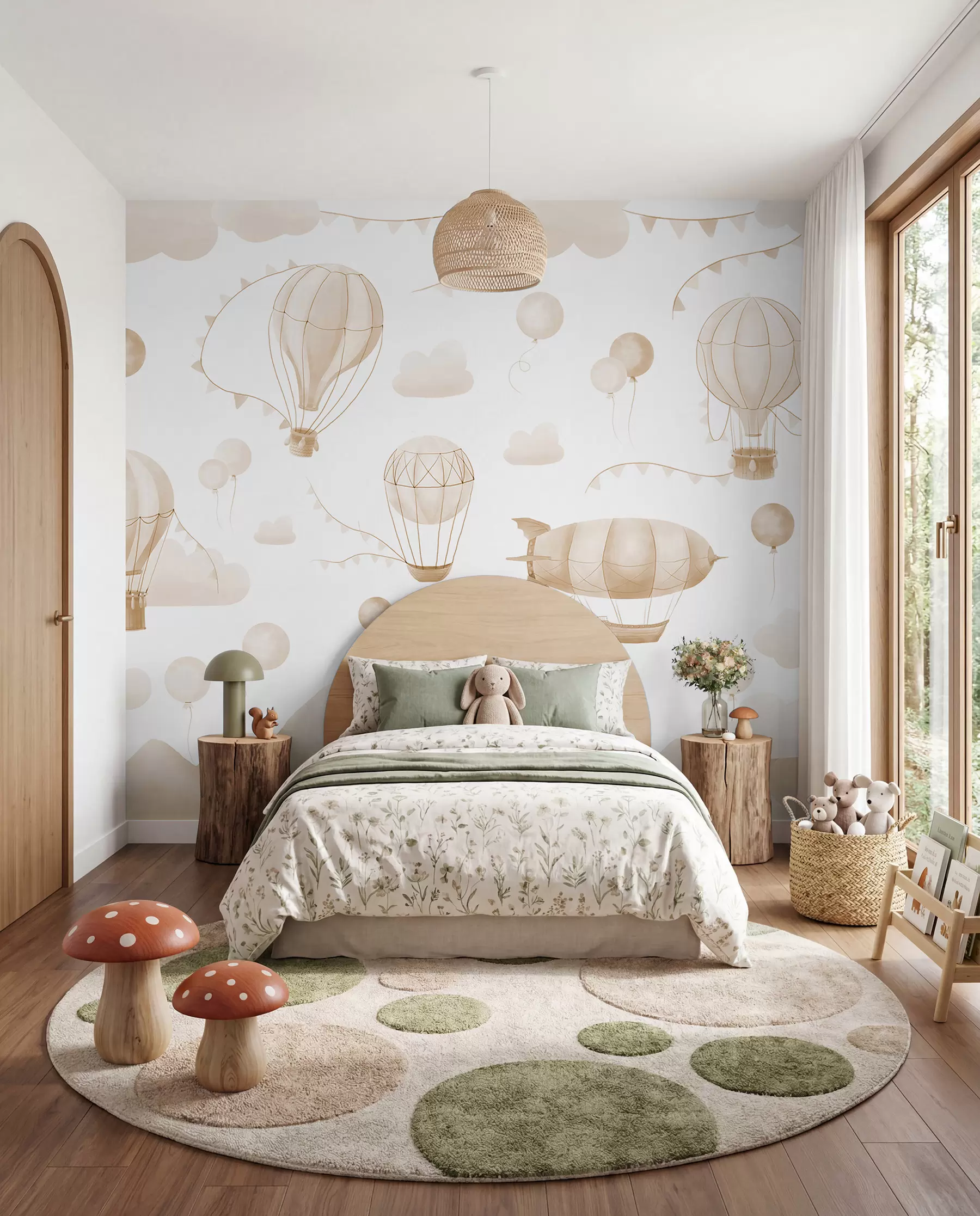 wall murals Airships in Sand w08765v4