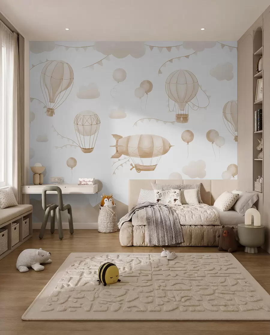 wall murals Airships in Sand w08765v4