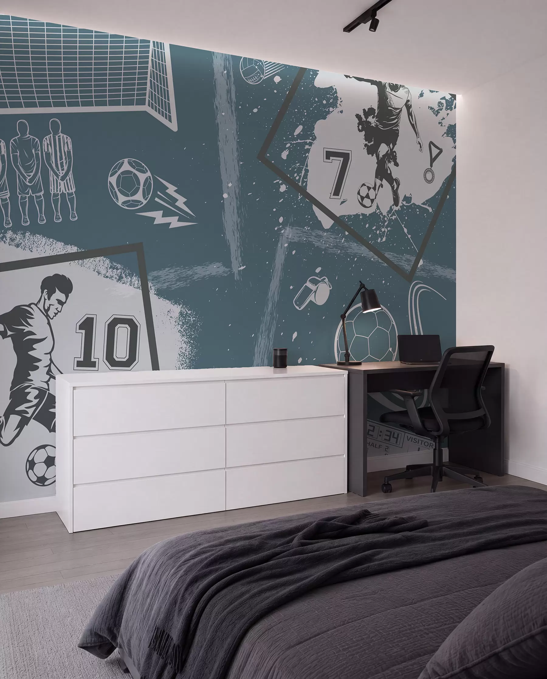 wall murals Football Sketchbook w03122
