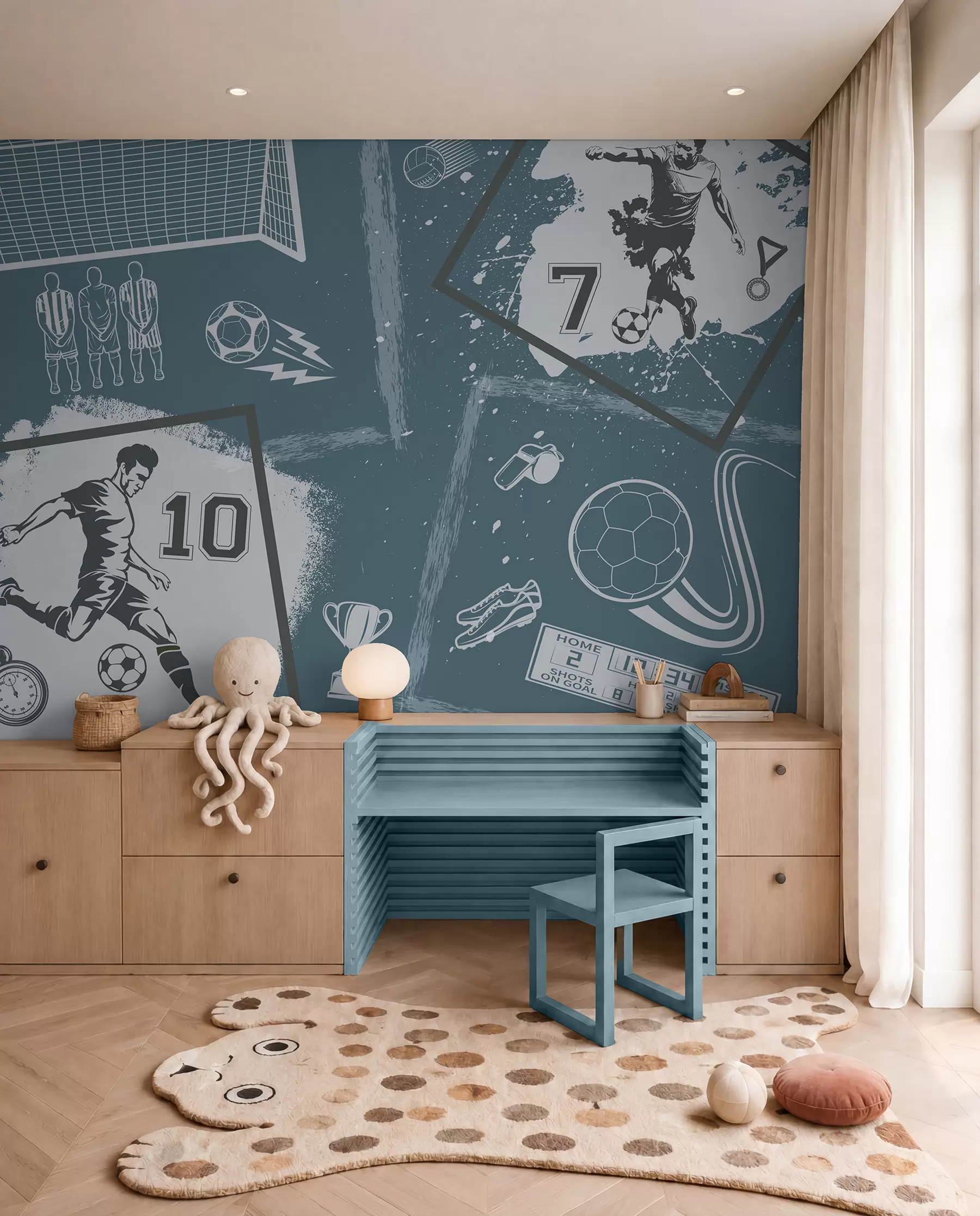 wall murals Football Sketchbook w03122