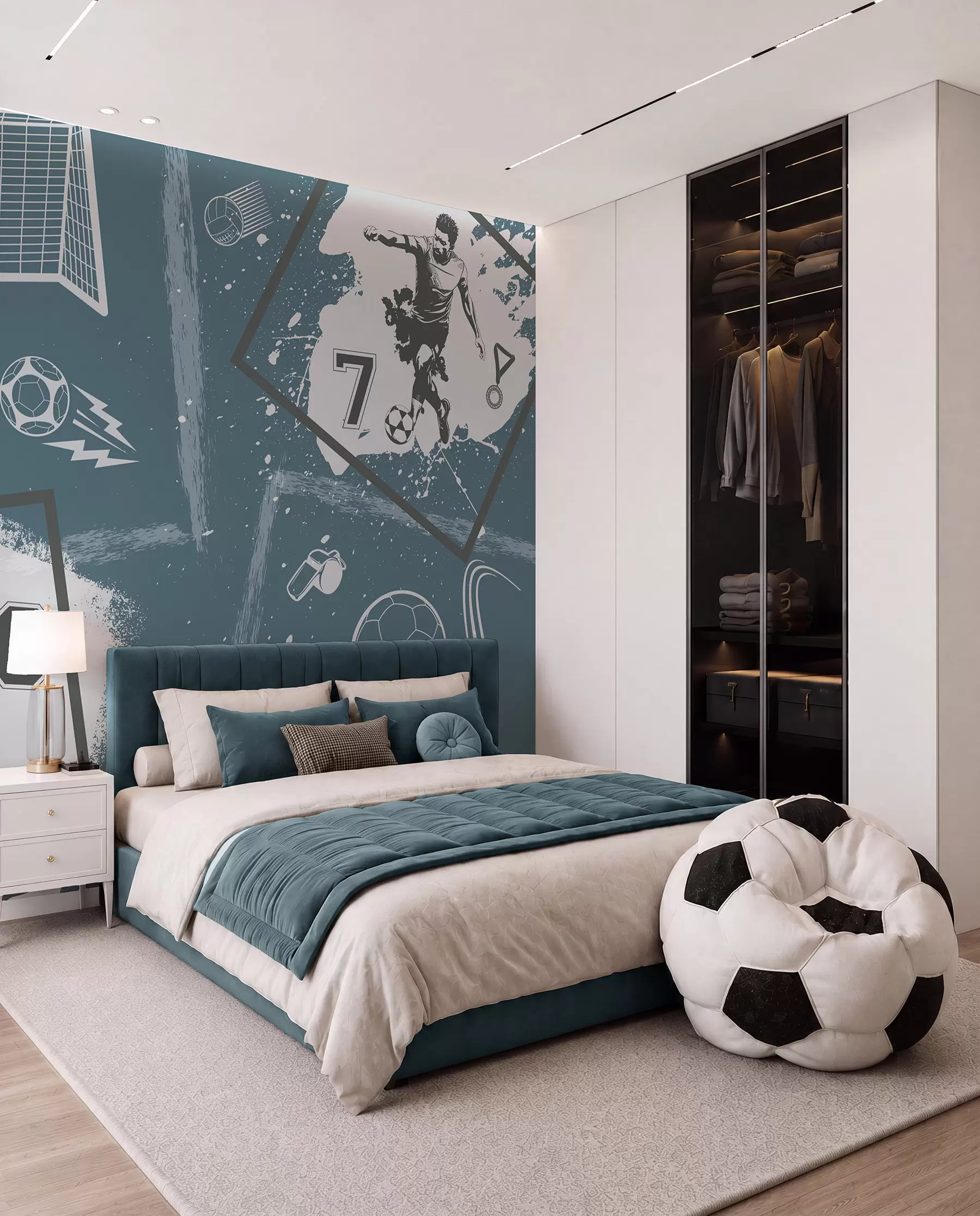 wall murals Football Sketchbook w03122