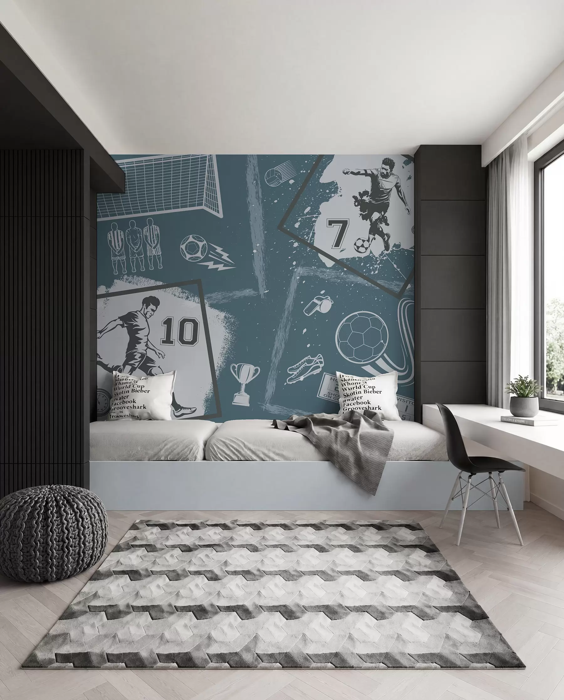 wall murals Football Sketchbook w03122