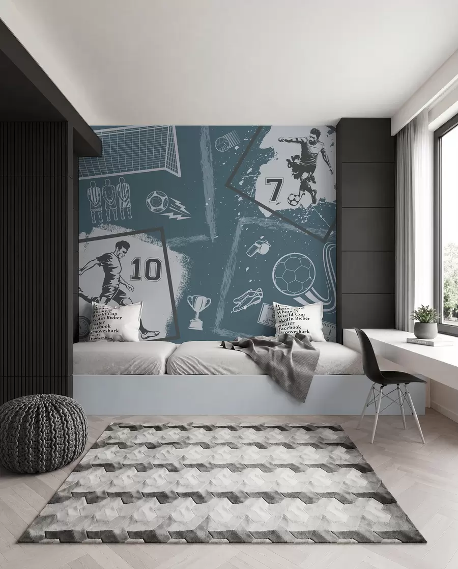 wall murals Football Sketchbook w03122